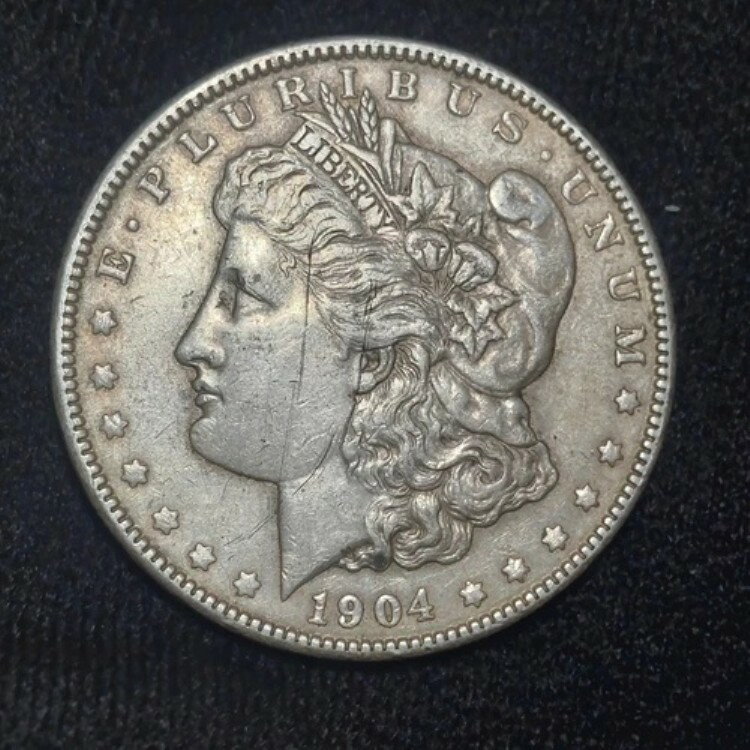 1904-P 1ドルモルガン銀貨 ~ より良い日付 ~ XF 詳細