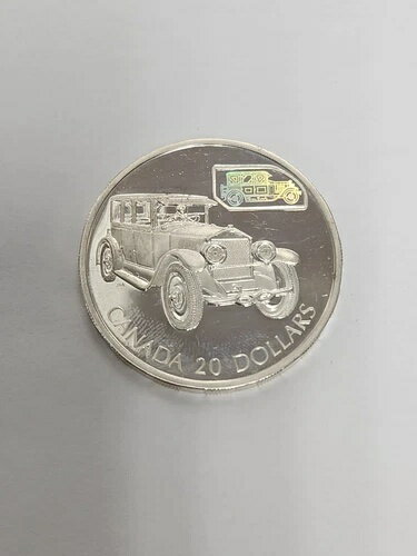 エリザベス2世 ウィリアム・D・ローレンス - 裏面車 $20 - シルバー925