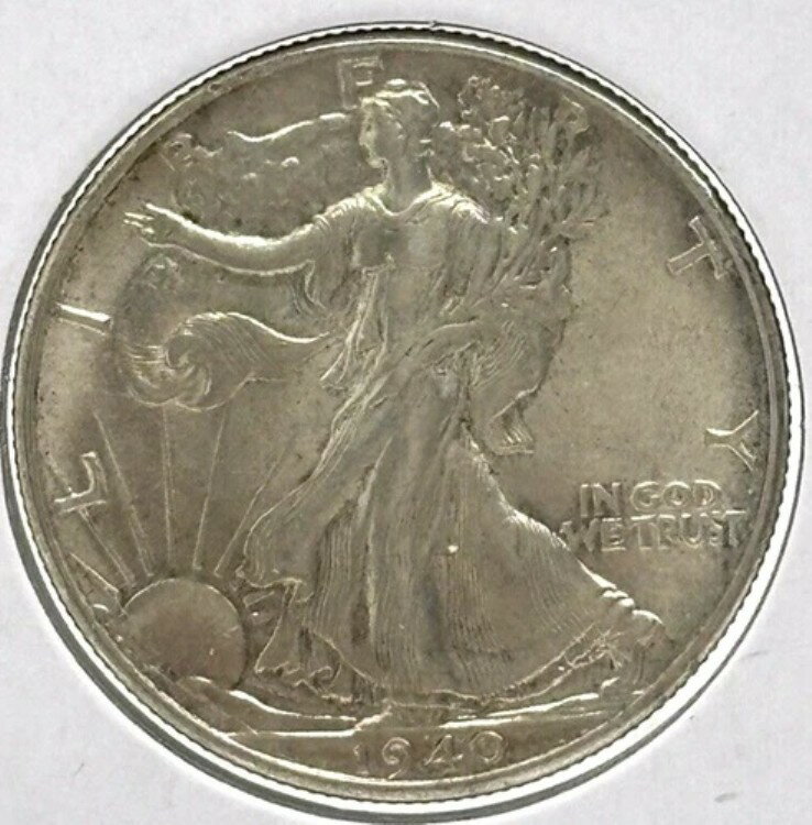1940-P 50セント ウォーキング リバティ シルバー ハーフ ドル フィラデルフィア BU #2309