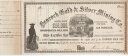 1860年代のハンコック金銀鉱業会社の株券、サンフランシスコ署名入り