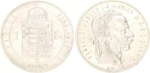 オーストリア=ハンガリー帝国 1 フォリント 1879 Vz 121885