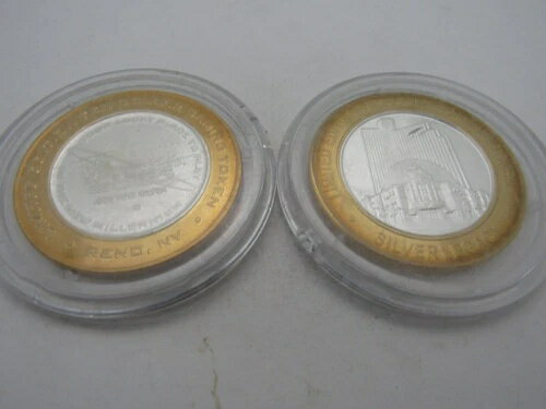 楽天WORLD RESOURCE【KING店】2枚セット、$10 シルバーゲームトークン シルバーレガシー、フィッツジェラルド *291