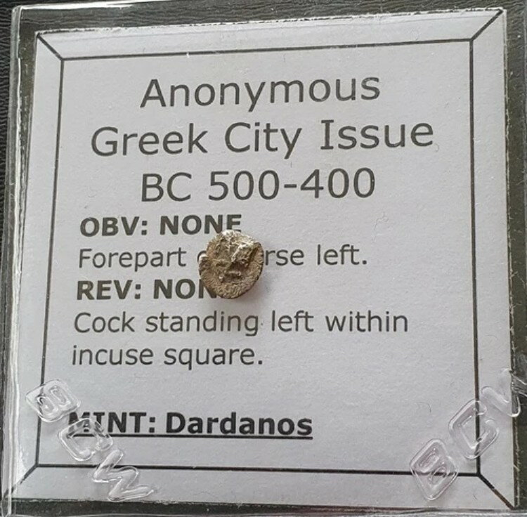 #L462# ダルダノス産の匿名ギリシャ銀貨、紀元前500-400年