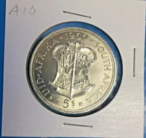1960年南アフリカ銀貨5シリング - 建国50周年記念、アフリカーンス語 A10