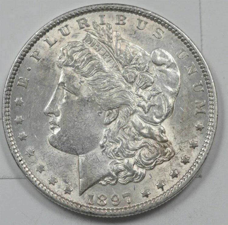 米国1897年銀モルガンドル AU/UNC AU/UNC U1921 同梱配送