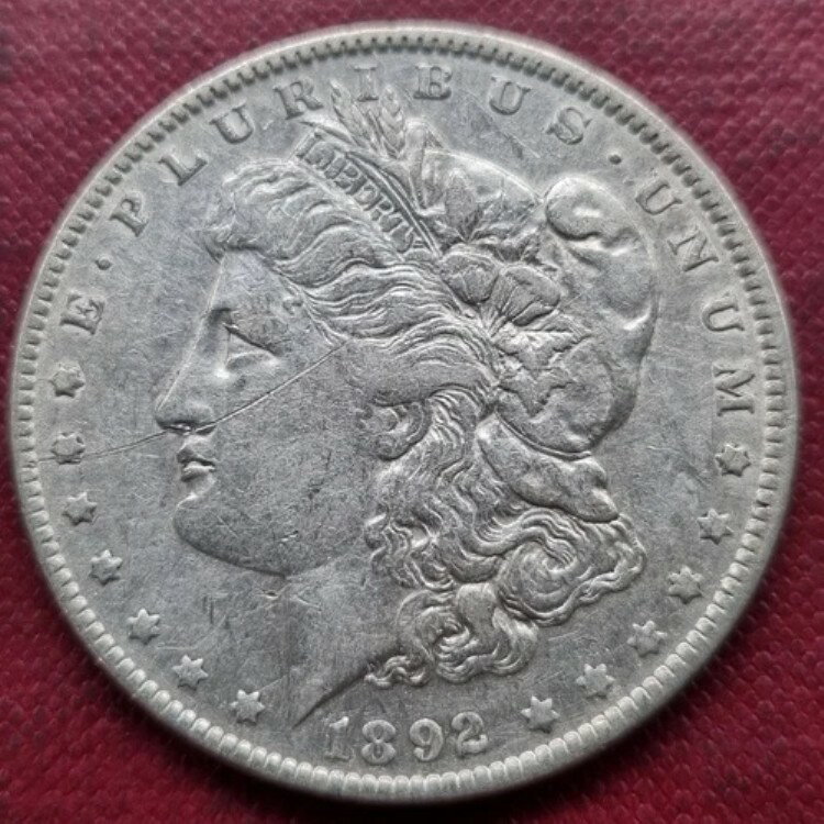 1892年 モルガン・ダラー 1ドル 優良グレード XF 詳細 #79359