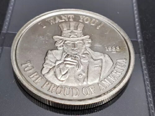 アンクル・サム、アメリカを誇りに思ってほしい - 1オンス .999 シルバー 1988年ラウンド