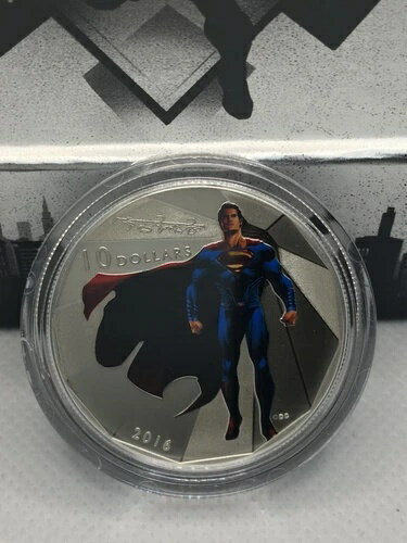 2016年 10ドル 純銀貨 バットマン vs スーパーマン ジャスティスの誕生 スーパーマン(3)