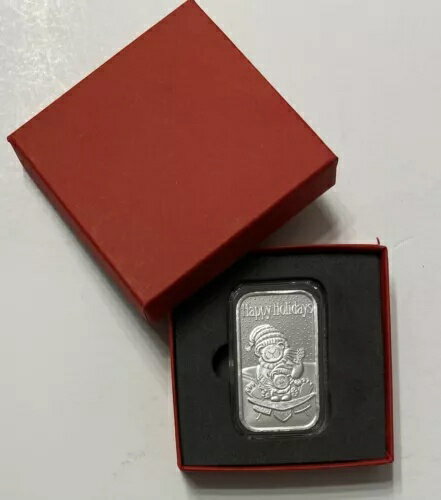 2020 テディベア そり遊び（1オンス）バー カプセル＆レッドギフトボックス入り