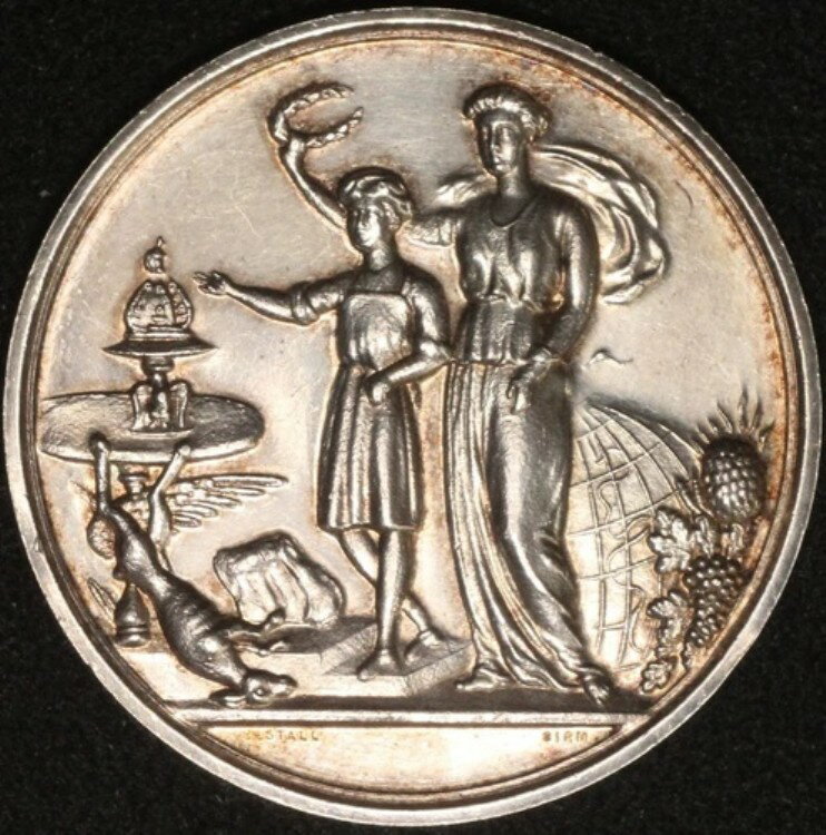イギリス 1920年 万国料理博覧会 38.9mm 銀メダル