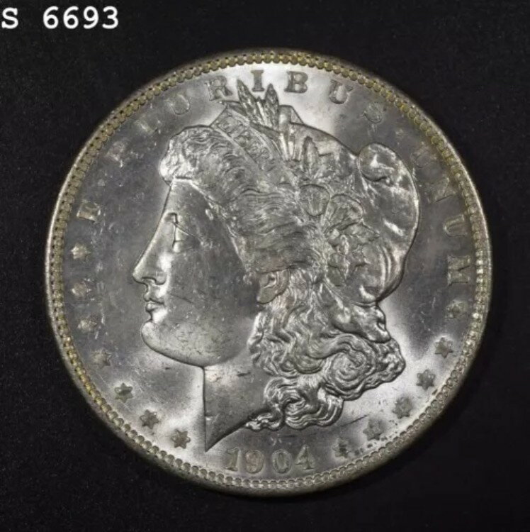 1904-O モルガン銀貨「VCH BU」*1点目以降送料無料*