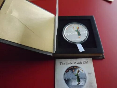 * フィジー 1ドル 2010年 銀貨 / カラー * 1オンス * アンデルセン物語 * マッチ売りの少女 (Ki.2)-