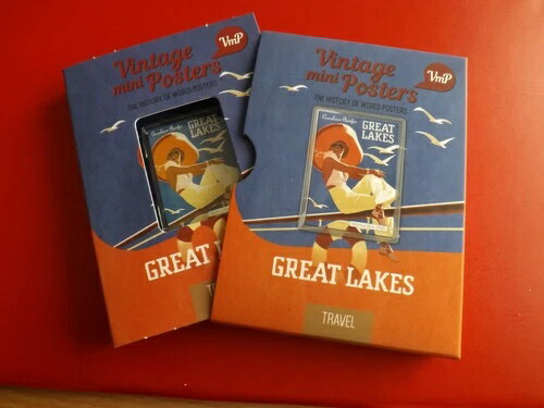 *希少！ニウエ 1ドル 2015年 シルバー BU/カラー*グレートレイクス*ヴィンテージ ミニポスター(Ki12-