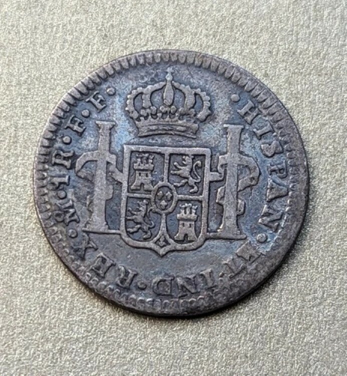 1782年 メキシコ スペイン植民地 1レアル銀貨 希少