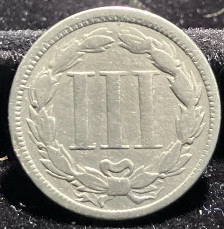 アメリカ合衆国 1865年 - 3セント銀貨 17.6mm 200900031324-