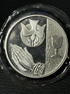 2005年 堅信礼 キリスト教 カトリック 聖餐式 1オンス 999 シルバー ラウンド