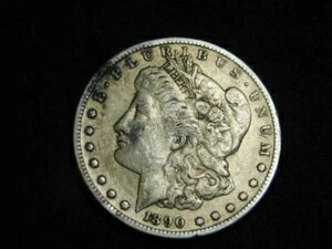 1890-S モーガン シルバー ドル VF/XF