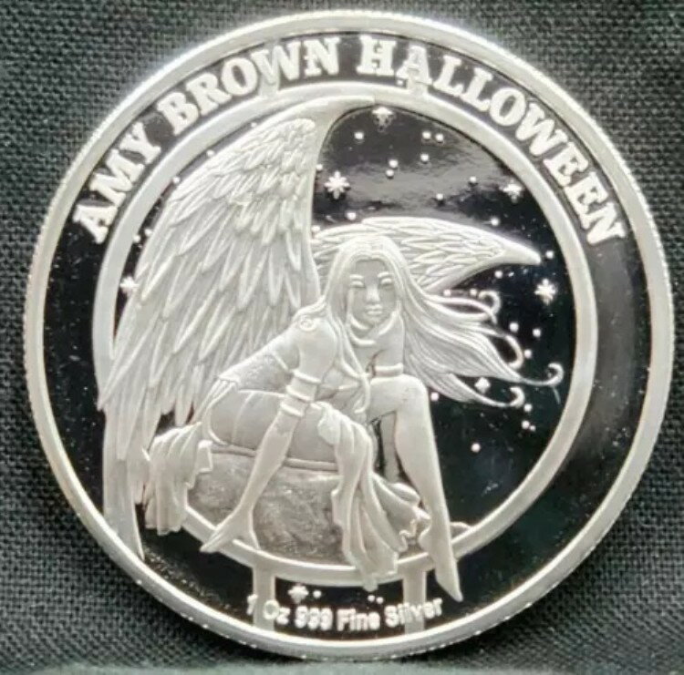 エイミー・ブラウン・コレクション ハロウィン・ホーンテッド・パンプキン・パッチ・プルーフ 1オンス シルバー #1254