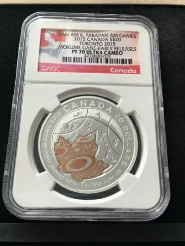 楽天WORLD RESOURCE【KING店】2015年パラパンゲームズ「ユナイテッド・ウィー・プレイ」ホログラムNGCグレードシルバー 20ドル *PF-70 UC*