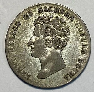 1836年 ドイツ諸州 ザクセン＝コーブルク＝ゴータ公国 10クロイツァー貨幣 KM#63 SB6886
