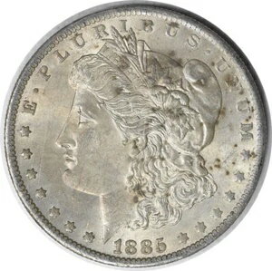 1885-O モルガン銀貨 チョイス BUトーン 未認定 #118