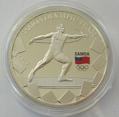 サモア 2ドル 2020東京オリンピック 円盤投げ 銀メダル