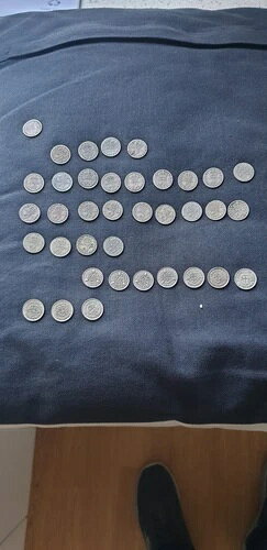 1896年から1942年 ビクトリア朝とジョージ王朝時代の銀貨3ペンス3ペンス 日付不明