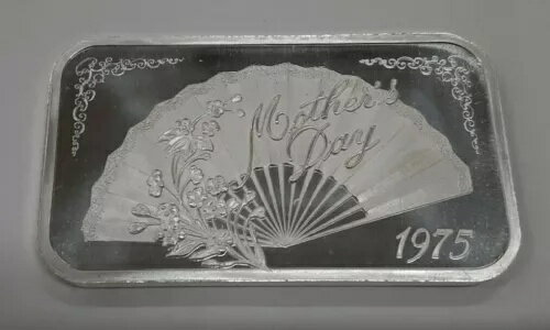 マディソンミント 1トロイオンス 0.999 シルバーバー - 1975年 母の日 SB156