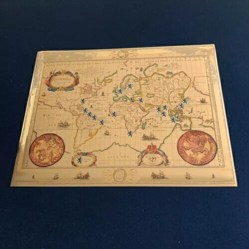 Valaurumによる24Kゴールドのオランダ王室地図