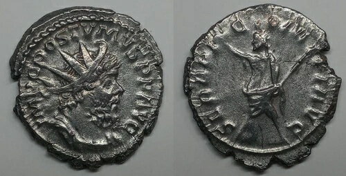 ポストゥムス A.D. 260-269 シルバー アントニニアヌス VF/XF RIC V ポストゥムス 329