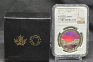 2017年カナダ 20ドル 気象現象：火の空 - NGC PF69 UC - 999 シルバーコイン(3)