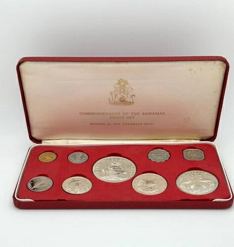 1973年 バハマ諸島連邦 9枚セット シルバー プルーフコイン - フランクリンミント