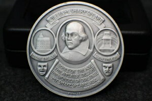 W.シェイクスピア作品 純銀メダル トロイラスとクレシダ 劇中 2.1オンス