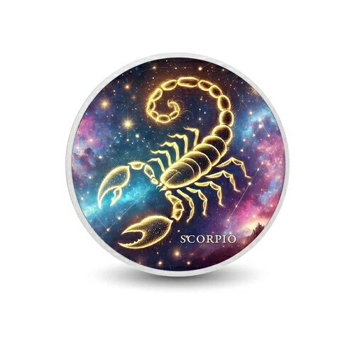 星座 - 蠍座 1オンス シルバーカラーコイン -(3)