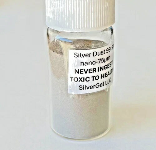 銀 50g 超微粒子 0.999（ナノ75μm）金属粉末コロイド 50g