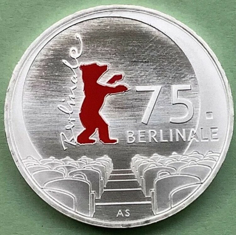 ドイツ 西ドイツ 20ユーロ 2025年 ベルリン国際映画祭 銀貨 特別カラーコイン