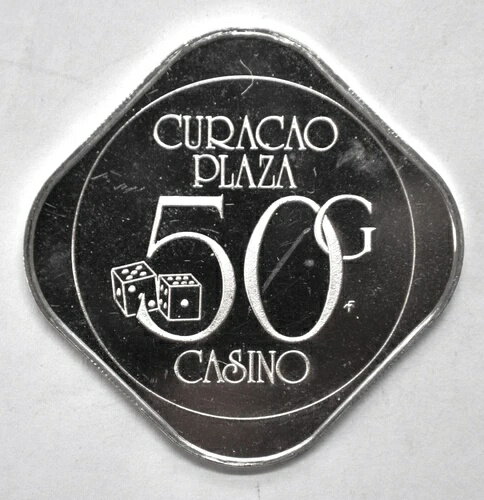 楽天WORLD RESOURCE【KING店】50ギルデン シルバーゲームトークン - キュラソープラザカジノ - オランダ領アンティル
