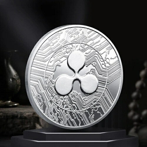 リップルコインデコレーション シルバープレート 記念品 XRP コレクション 100枚