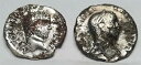 ローマ アンティーク FOUREE DENARIUS カラカラ & セブルス アレクサンダー シルバー ジュノ #B94
