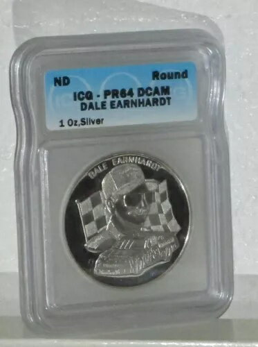 デイル・アーンハート レーシング グレーツ 1オンス シルバー プルーフコイン PR64DCAM ICG製 素晴らし..