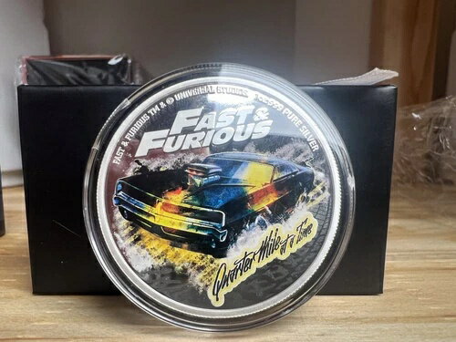 クォーターマイル・アット・ア・タイム ワイルド・スピード 1オンス 銀貨 2ドル ニウエ 2023年