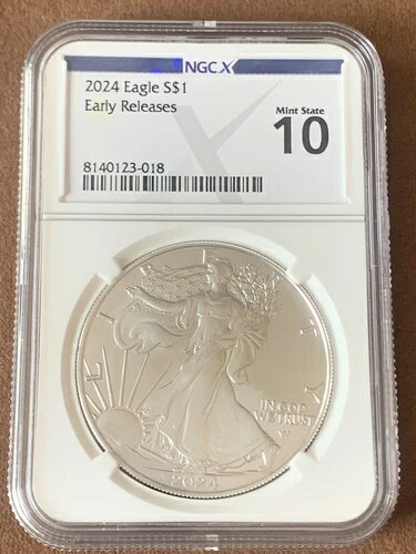 2024- アメリカンシルバー アメリカンイーグル- NGCX-MS 10 - 早期リリース