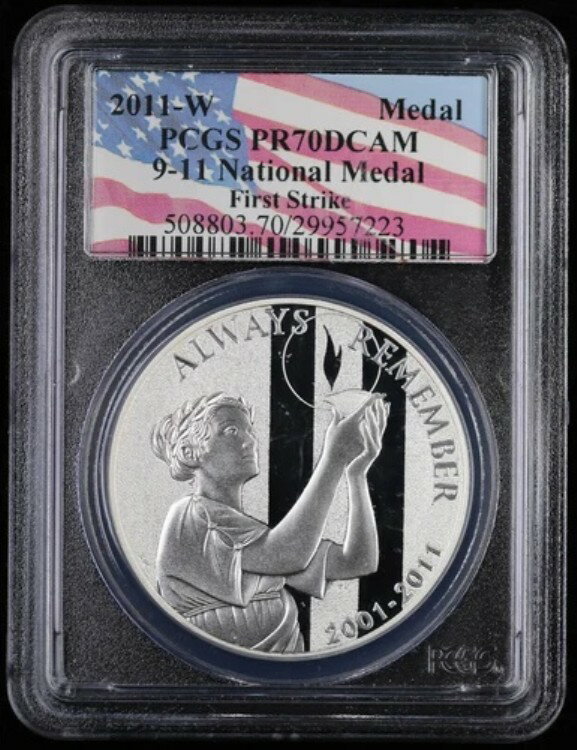 2011-W 911 9月11日国家メダル PCGS PR 70 D
