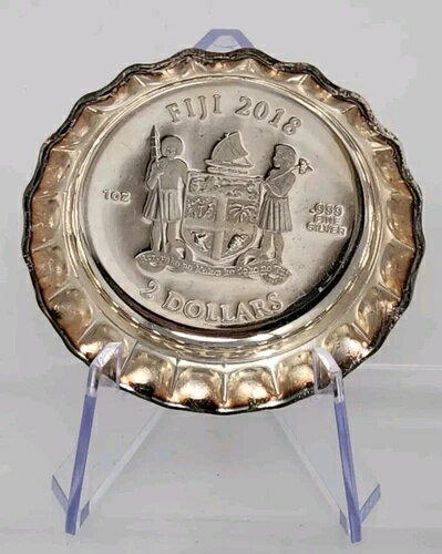 2018年 1オンス シルバー フィジー コカコーラ キャップコイン - 限定版 5000枚 - レアな色調(3)