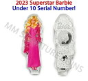 バービー 2023年 2ドル シルバー パンプ スーパースター バービー コイン 10歳未満 シリアルナンバー
