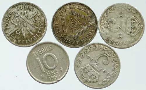 楽天WORLD RESOURCE【KING店】シルバーワールドコイン 5枚セット 本物コレクション ヴィンテージグループ お得ギフト i115732