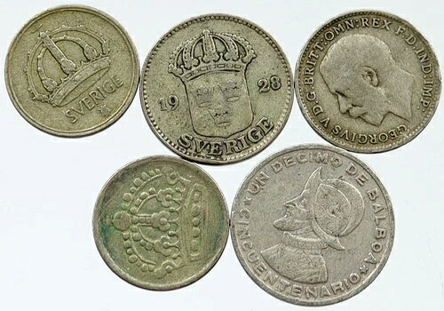 楽天WORLD RESOURCE【KING店】シルバーワールドコイン 5枚セット 本物コレクション ヴィンテージグループ お得ギフト i115633