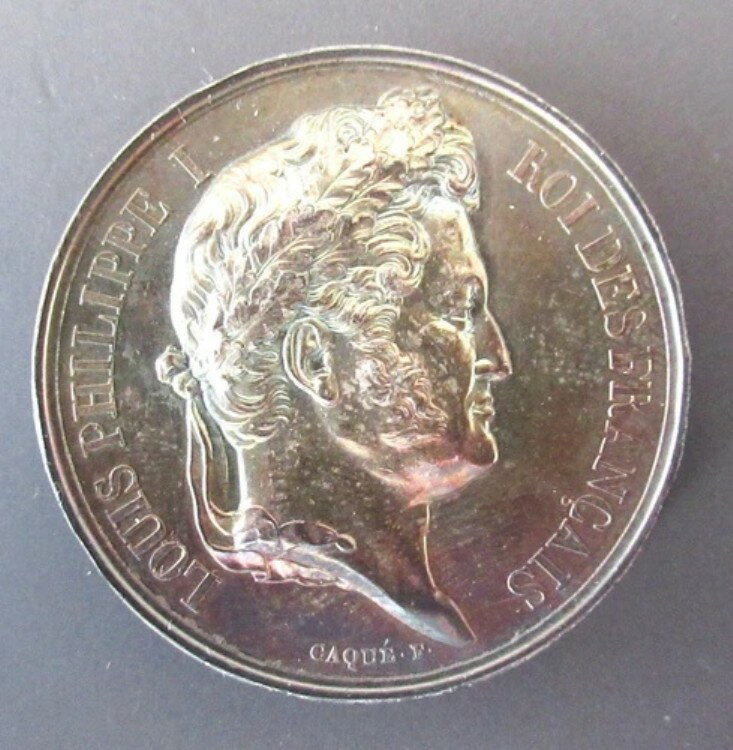 フランス - 1834年 - 下院 - 素晴らしい銀メダル - 非常に希少