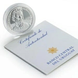ウルグアイ 1000ペソ ホセ・エンリケ・ロド 作家文学 プルーフ銀貨 2017年