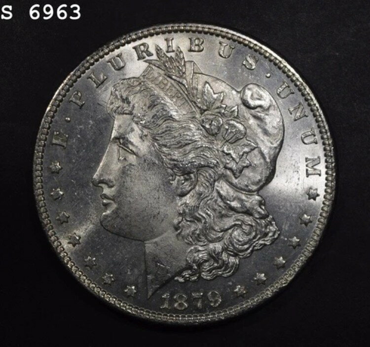 1879年 モルガン銀貨「VCH BU」*1点目以降は送料無料*